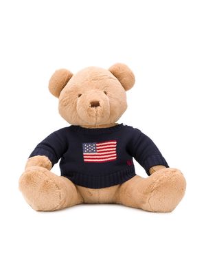 Ralph Lauren Kids plush teddy bear with jumper - Blue