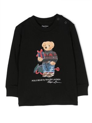 Ralph Lauren Kids Polo Bear cotton sweatshirt - Black