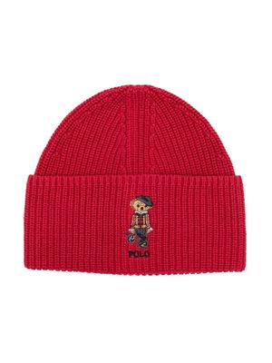 Ralph Lauren Kids Polo Bear-embroidered knitted beanie