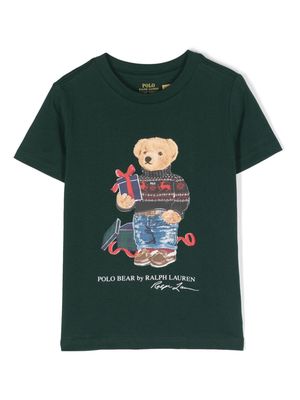 Ralph Lauren Kids Polo Bear-motif cotton T-shirt - Green