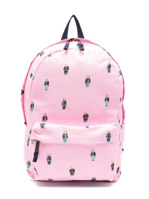 Ralph Lauren Kids Polo Bear-print backpack - Pink