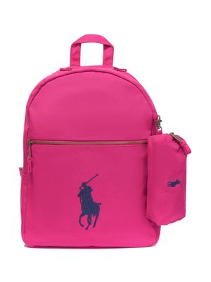 Ralph Lauren Kids Polo Pony backpack - Pink