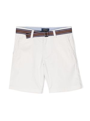 Ralph Lauren Kids Polo Pony belted shorts - Neutrals