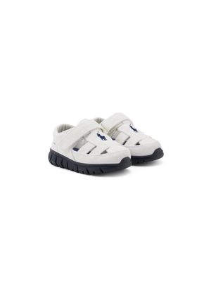 Ralph Lauren Kids Polo Pony caged-design sneakers - White