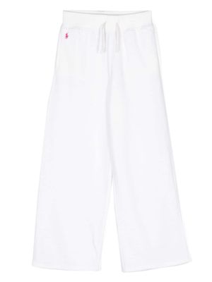 Ralph Lauren Kids Polo Pony cotton-blend track pants - White