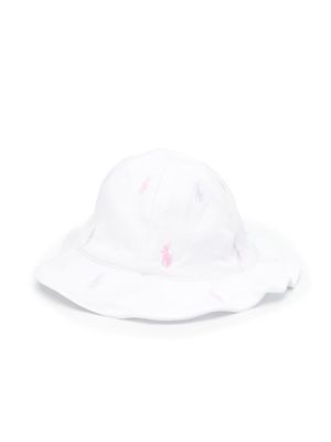 Ralph Lauren Kids Polo Pony Cotton Interlock Hat - White