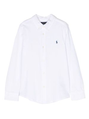 Ralph Lauren Kids Polo Pony cotton shirt - White
