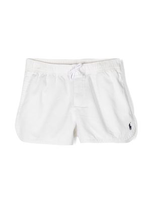 Ralph Lauren Kids Polo Pony drawstring shorts - White