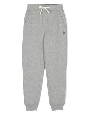 Ralph Lauren Kids Polo Pony drawstring track pants - Grey