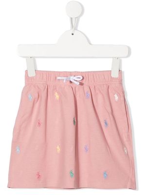 Ralph Lauren Kids Polo Pony drawstring-waist skirt - Pink