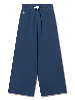 Ralph Lauren Kids Polo Pony-embroidered drawstring track pants - Blue