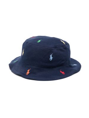 Ralph Lauren Kids Polo Pony embroidered hat - Blue