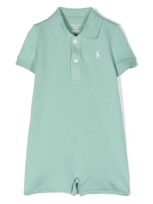 Ralph Lauren Kids Polo Pony-embroidered jersey shorties - Green