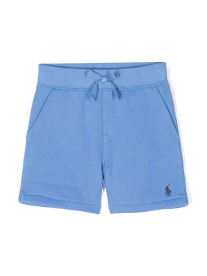 Ralph Lauren Kids Polo Pony-embroidered shorts - Blue