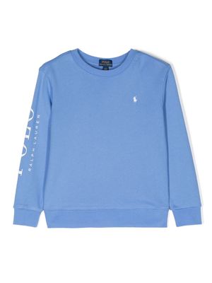 Ralph Lauren Kids Polo Pony jersey sweatshirt - Blue