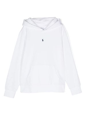 Ralph Lauren Kids Polo Pony-motif hoodie - White