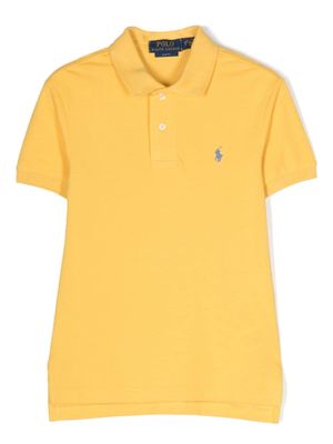 Ralph Lauren Kids Polo Pony-motif polo shirt - Yellow