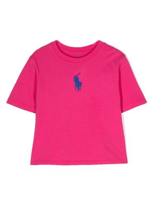 Ralph Lauren Kids Polo Pony-motif T-shirt - Pink