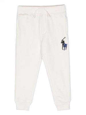 Ralph Lauren Kids Polo Pony-patch tracksuit bottoms - White