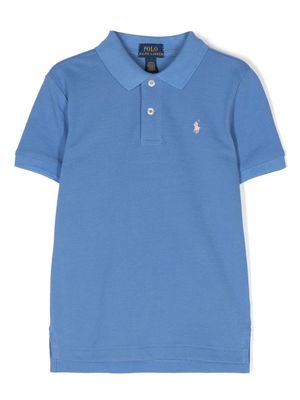 Ralph Lauren Kids Polo Pony piqué polo shirt - Blue