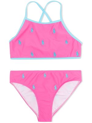 Ralph Lauren Kids Polo Pony two-piece bikini - Pink