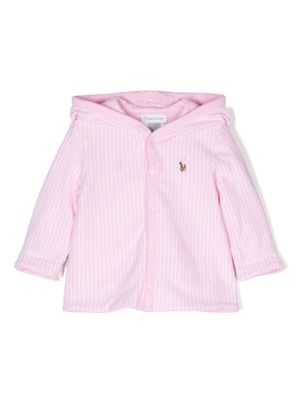 Ralph Lauren Kids reversible striped cotton jacket - Pink