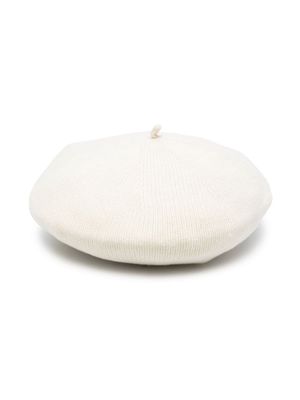 Ralph Lauren Kids ribbed-knit wool beret - Neutrals