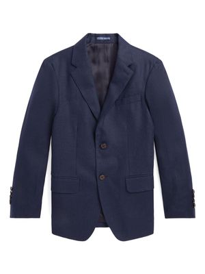 Ralph Lauren Kids single-breasted blazer - Blue