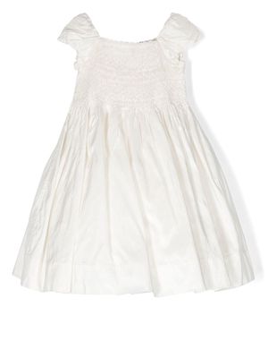 Ralph Lauren Kids smocked-detail dress - White