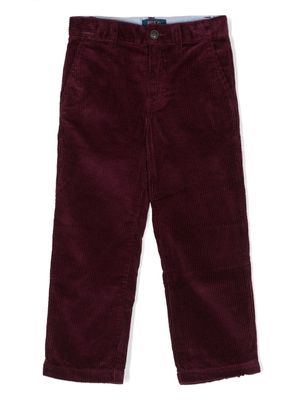 Ralph Lauren Kids straight-leg corduroy trousers - Red