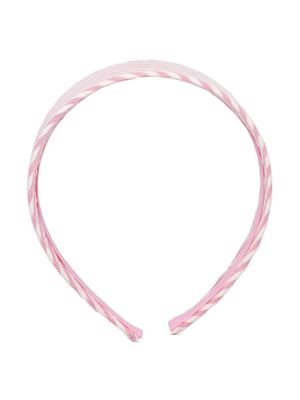 Ralph Lauren Kids striped cotton headband - Pink