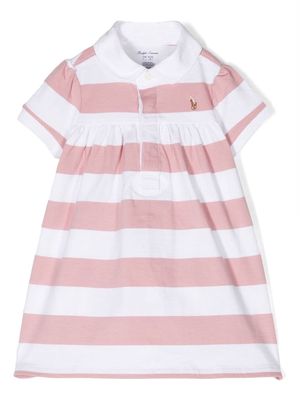 Ralph Lauren Kids striped polo dress set - Pink