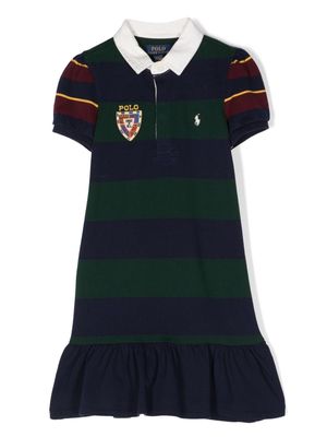 Ralph Lauren Kids striped rugby dress - Blue