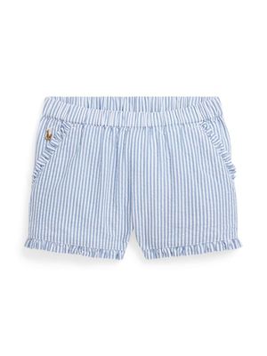 Ralph Lauren Kids striped seersucker shorts - Blue