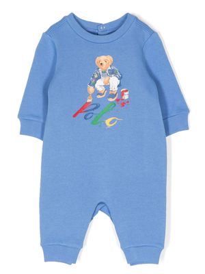 Ralph Lauren Kids Teddy Bear cotton-blend pajamas - Blue