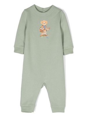 Ralph Lauren Kids Teddy Bear-motif cotton-blend pajamas - Green