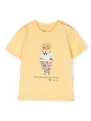 Ralph Lauren Kids Teddy Bear short-sleeved T-shirt - Yellow
