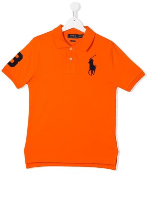 Ralph Lauren Kids TEEN logo polo shirt - Orange