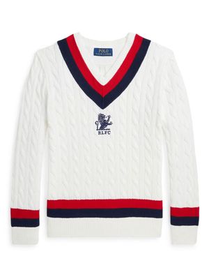 Ralph Lauren Kids The Iconic Cricket cotton jumper - White