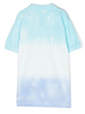 Ralph Lauren Kids tie-dye short-sleeve polo shirt - Blue