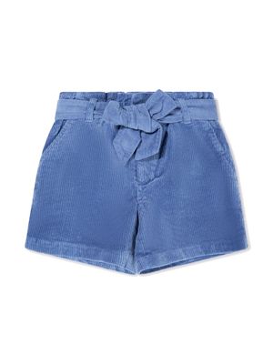 Ralph Lauren Kids tie-fastening corduroy shorts - Blue