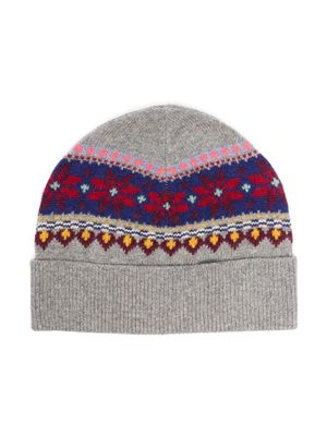 Ralph Lauren Kids wool-blend beanie - Grey