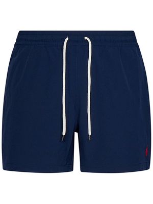 Ralph Lauren Logo Embroidered Drawstring Swim Shorts