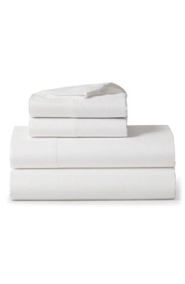 Ralph Lauren Lovan Organic Cotton Jacquard Flat Sheet in Studio White