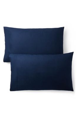 Ralph Lauren Lovan Set of 2 Organic Cotton Jacquard Pillowcases in Navy
