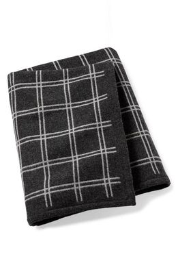 Ralph Lauren Munroe Wool Throw Blanket in True Charcoal