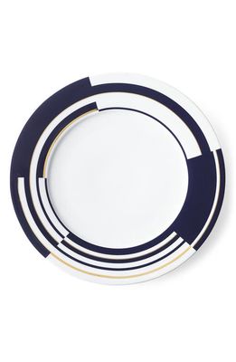 Ralph Lauren Peyton Porcelain Dinner Plate with 24K Gold Trim in Navy Multi