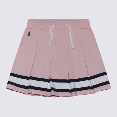 Ralph Lauren Pink Cotton Pleated Skirt