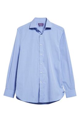 Ralph Lauren Purple Label Aston End on End Cotton Poplin Button-Up Shirt in Medium Blue