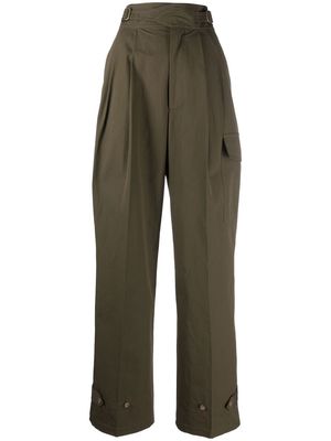 Ralph Lauren Purple Label cargo-like straight trousers - Green